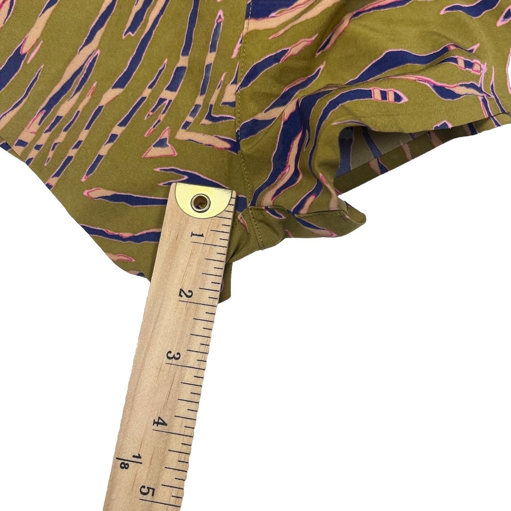 Joy Lab Green And Purple Print Shorts‎ Women's Size Medium - Picture 4 of 10